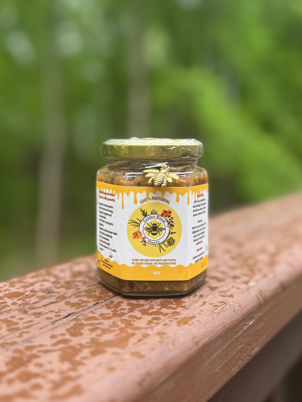 Raw Honey Fiber Blend with Nuts and Dried Fruits
