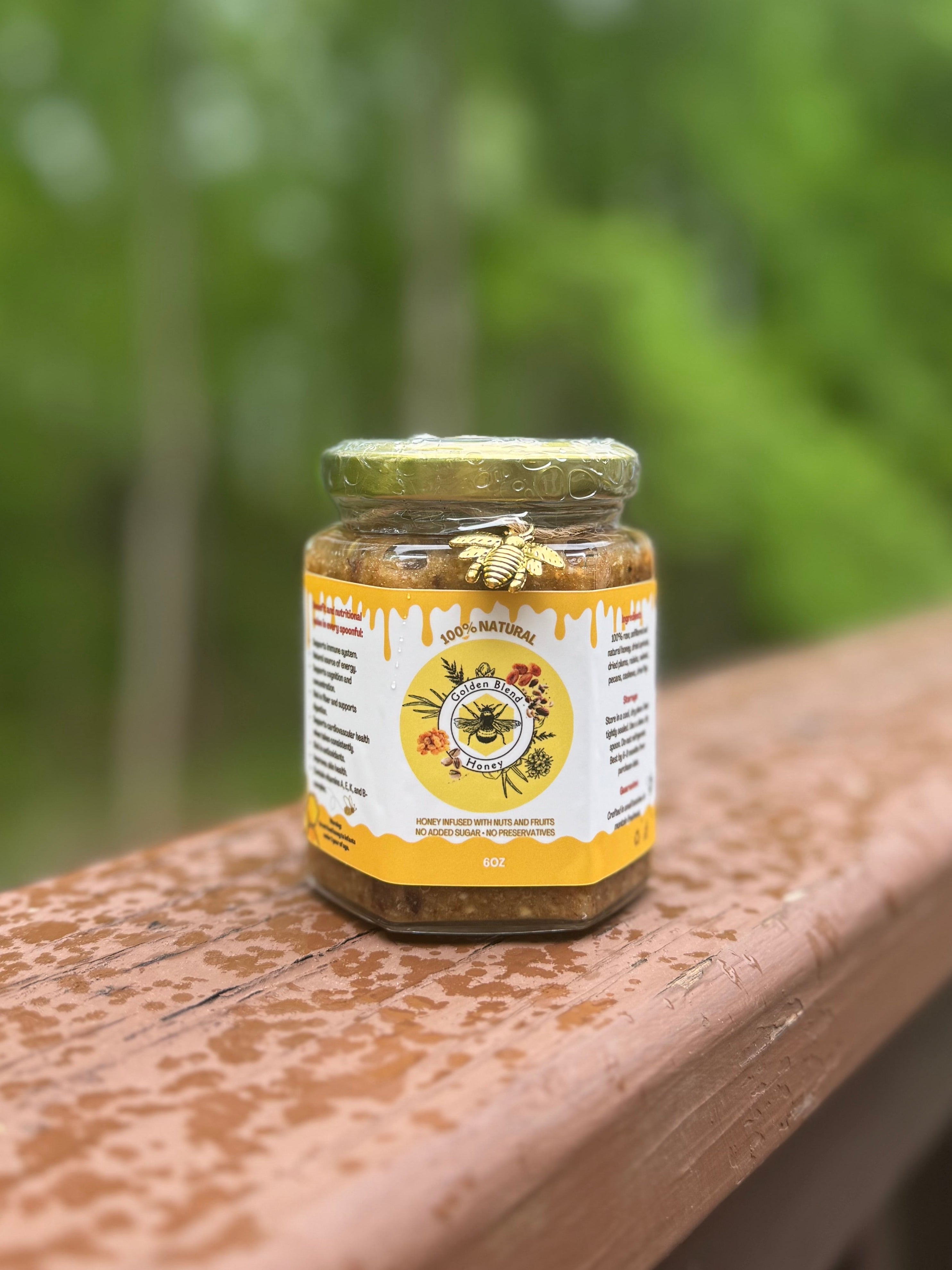 Raw Honey Fiber Blend with Nuts and Dried Fruits
