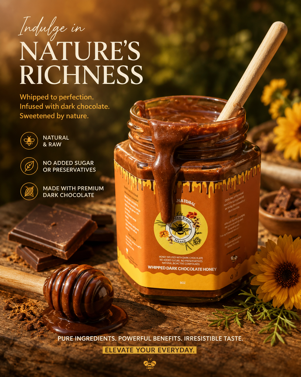 Whipped Dark Chocolate Honey Blend
