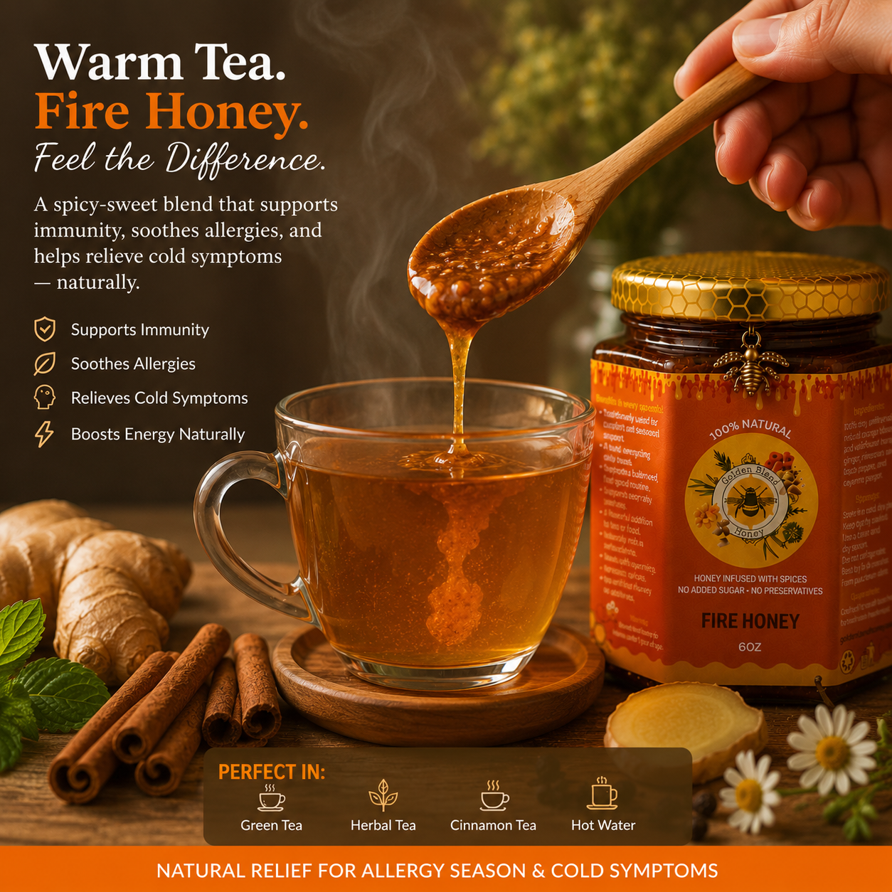 Fire Honey Blend Traditional Warming Therapy