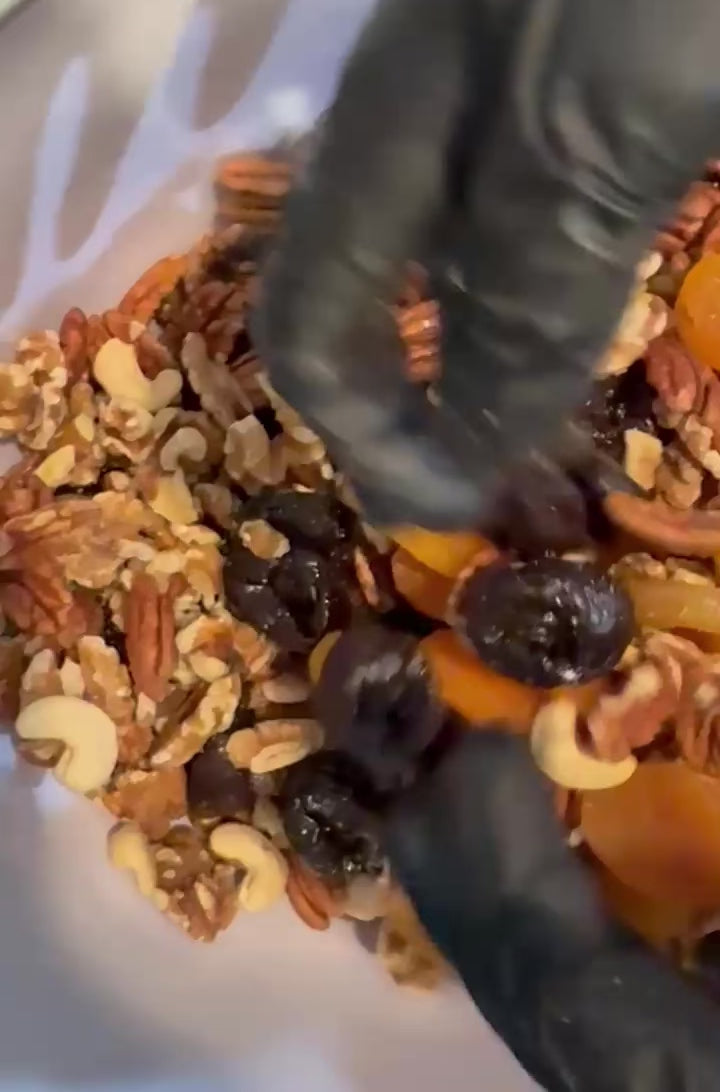 Raw Honey Fiber Blend with Nuts and Dried Fruits